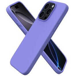 Ornarto - Designed for iPhone 16 Pro Case 6.3", Liquid Silicone 3 Layers Full Covered Protective Cover - Periwinkle