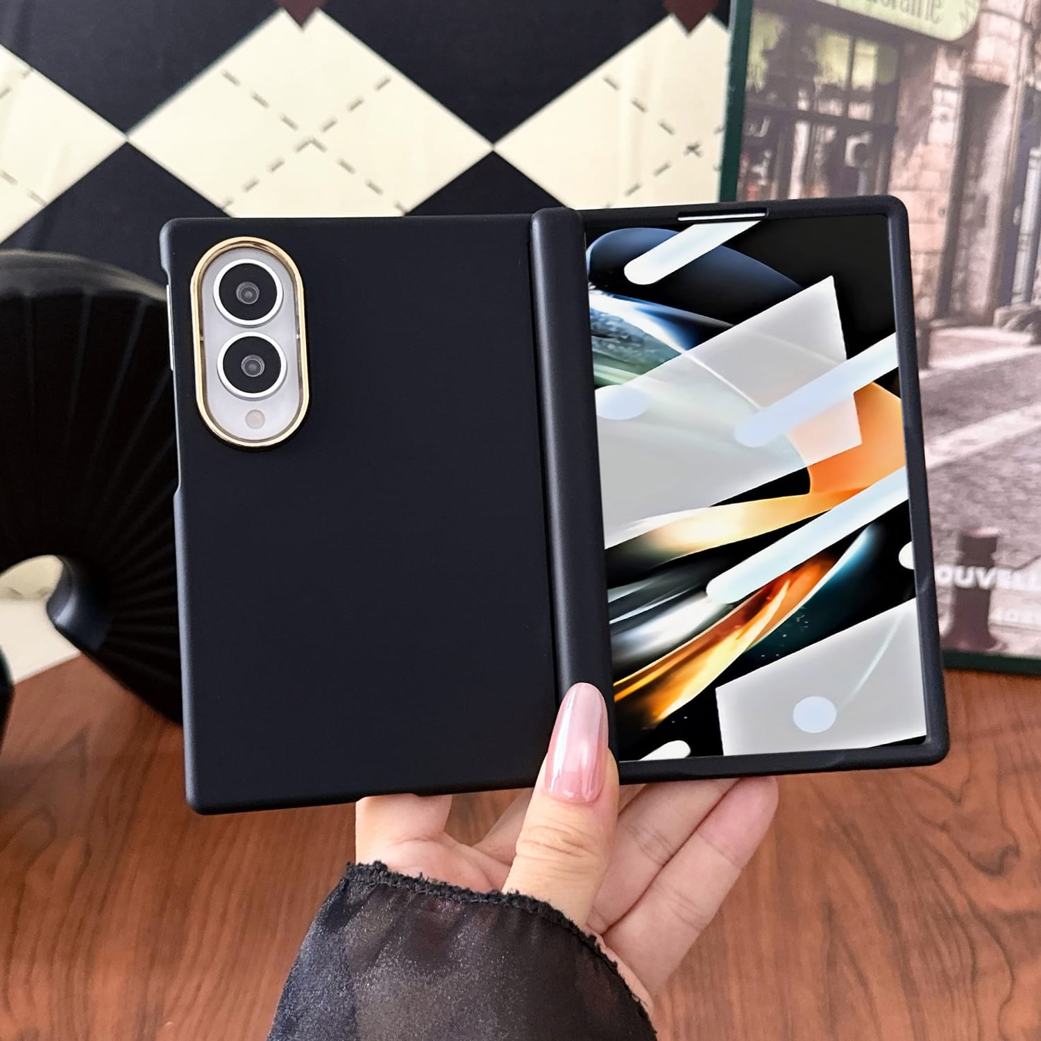 Dteck - for Samsung Galaxy Z Fold8 Rugged Hinge Protection Case with Tempered Glass Film,Shockproof Matte Slim Mag Safe Cover - Black price history on PriceWatchPro