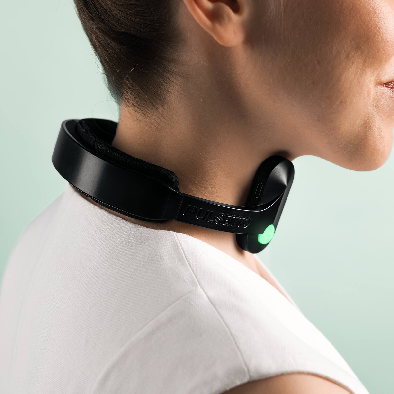 Alt View 10. Pulsetto - Pulsetto FIT (V2) Wellness Wearable – Relaxation, Sleep & Daily Wellness Support Device - Black.