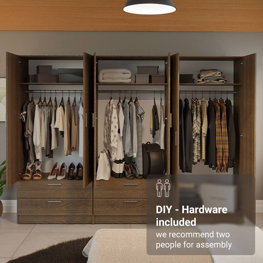 DIY - Hardware included  
we recommend two people for assembly