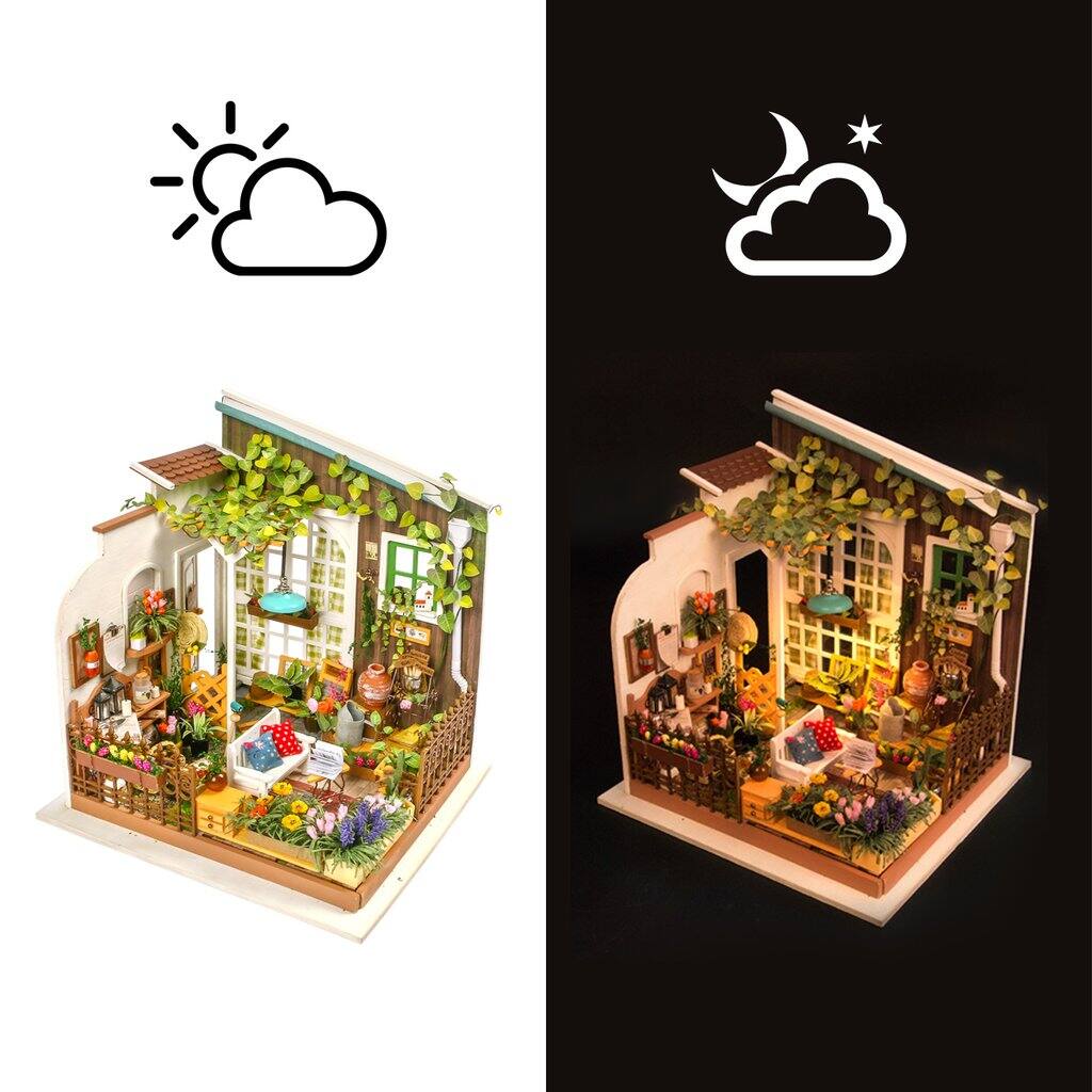 Angle. 3D Puzzle - DIY 3D House Puzzle - Miller's Garden 210pcs.