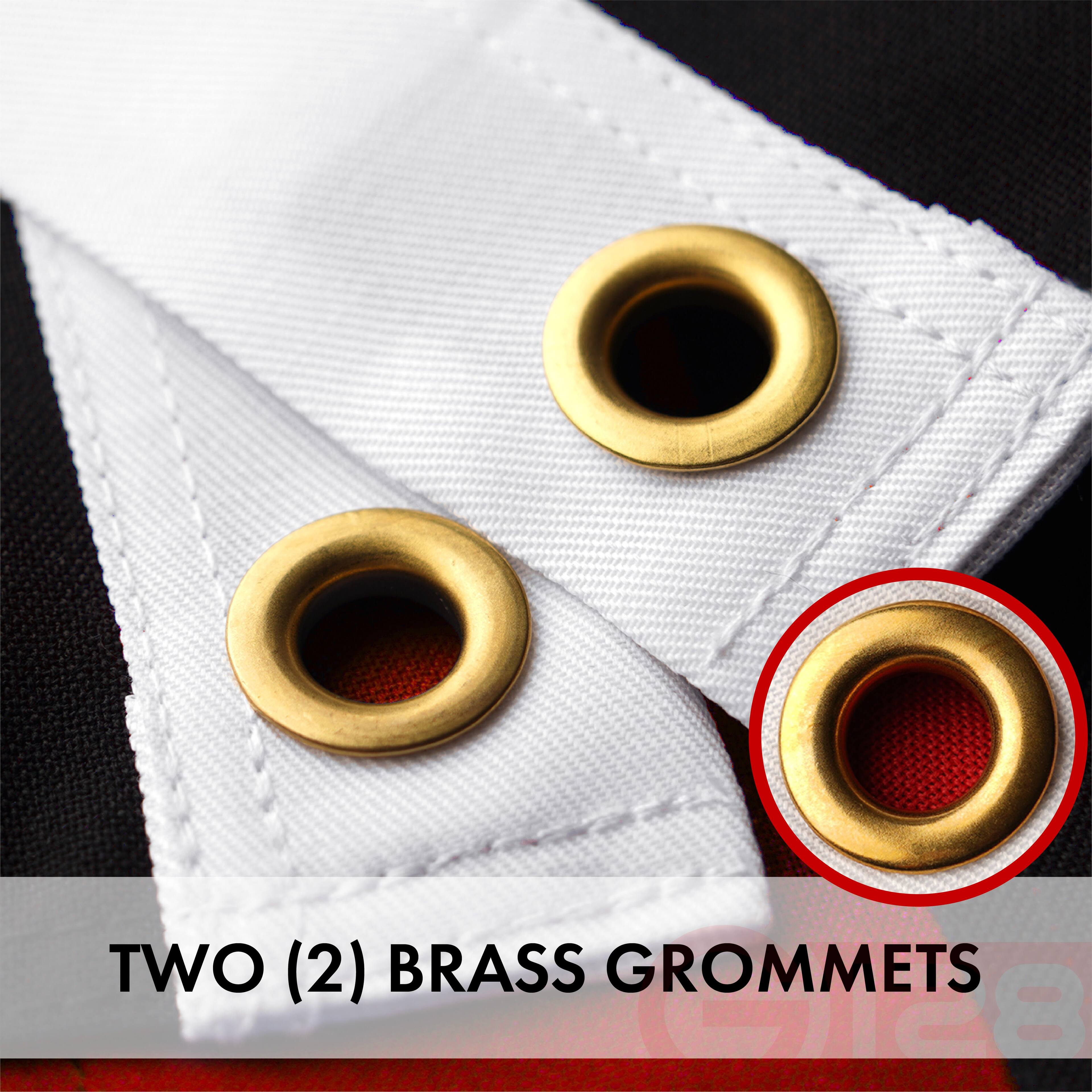 TWO (2) BRASS GROMMETS