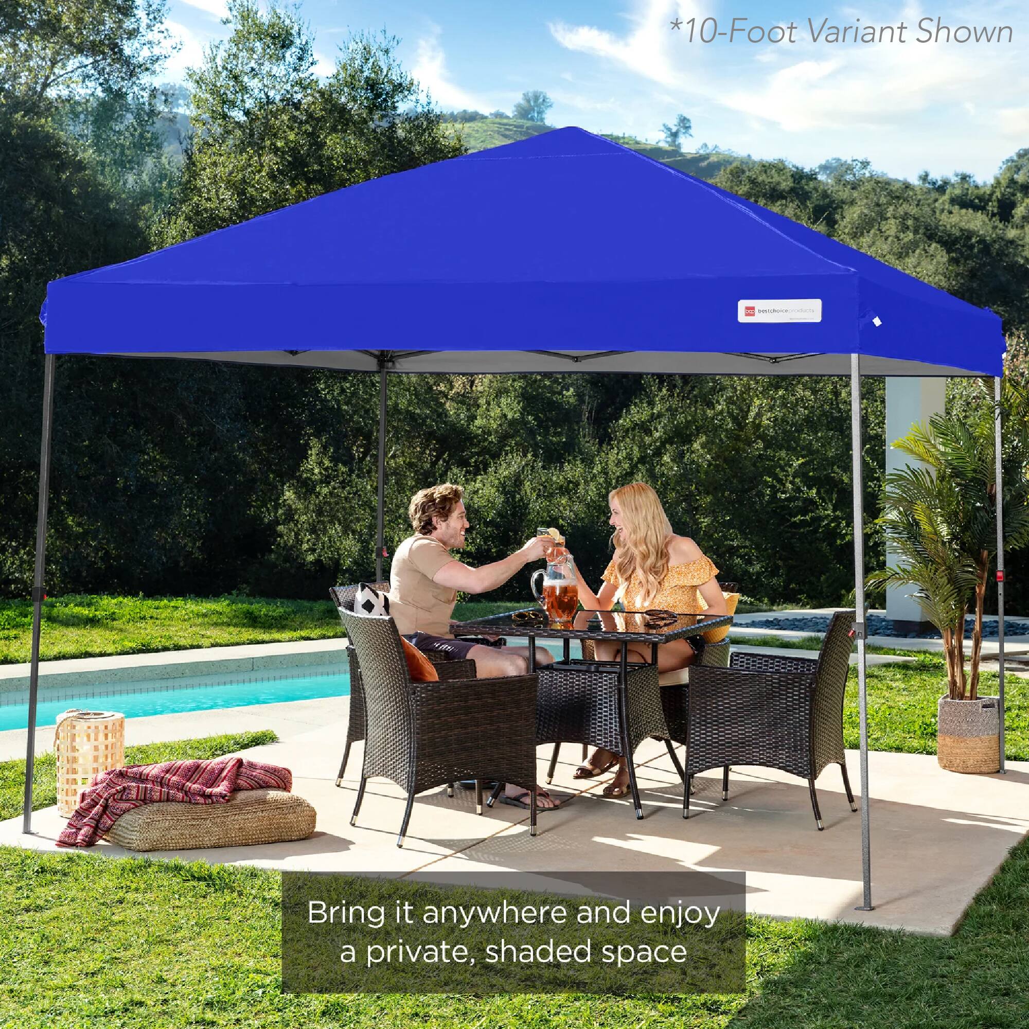 *10-Foot Variant Shown

Bring it anywhere and enjoy a private, shaded space