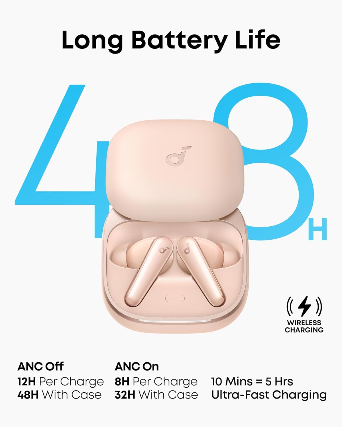 soundcore Liberty 5 ピンク Soundcore Liberty 5 by Anker, Noise Cancelling Wireless Earbuds