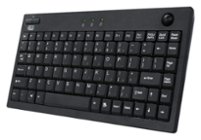 Adesso - AKB-310UB Compact (60%) Wired Mini Trackball Keyboard - Black - Front_Zoom