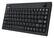 Front. Adesso - AKB-310UB Compact (60%) Wired Mini Trackball Keyboard - Black.