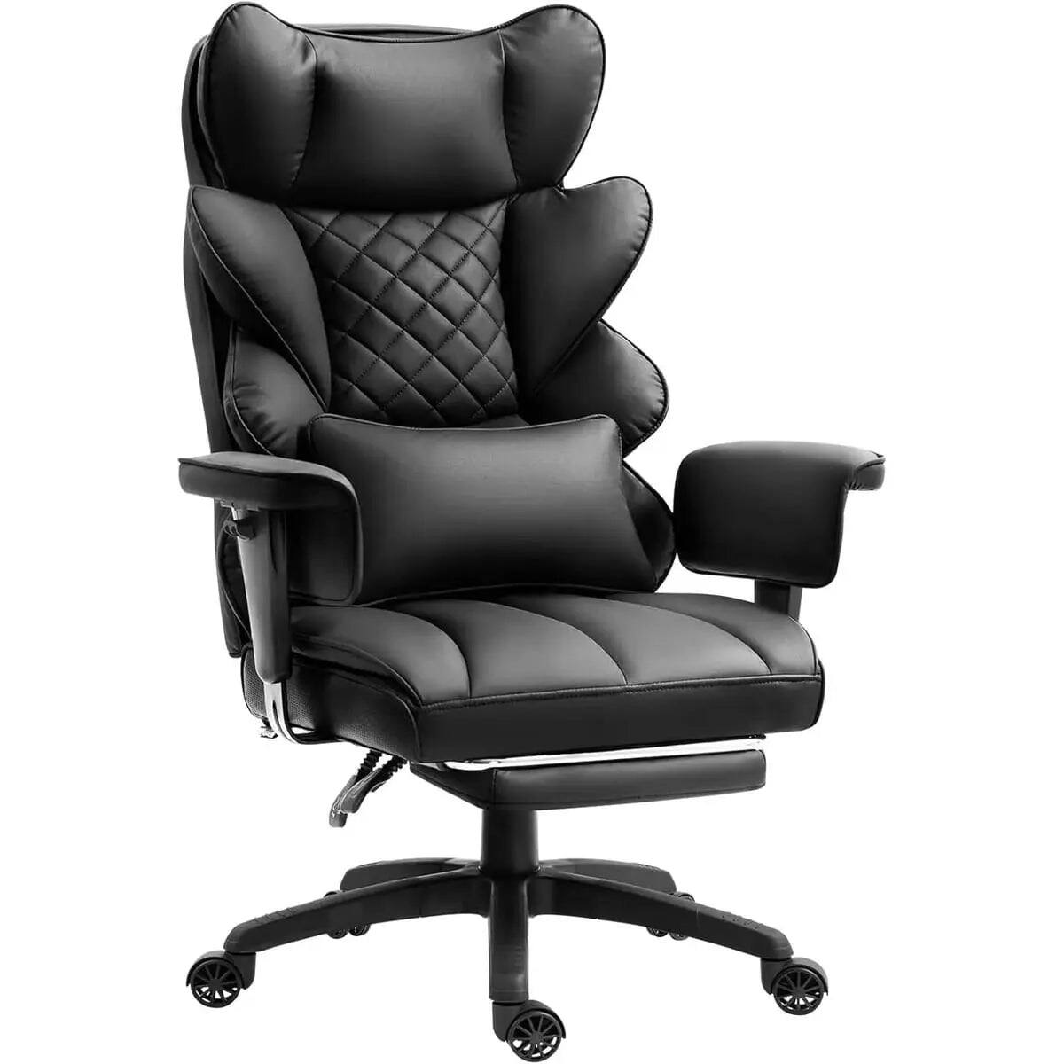 Alt View 7. Dowinx - Big and Tall Office Chair with Plush Pocket Spring Cushion - Brown.