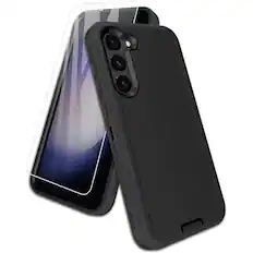 Front. Entronix - Entronix Bundle for Galaxy S22 - Heavy Duty Case & 1 Screen Protector - Black.