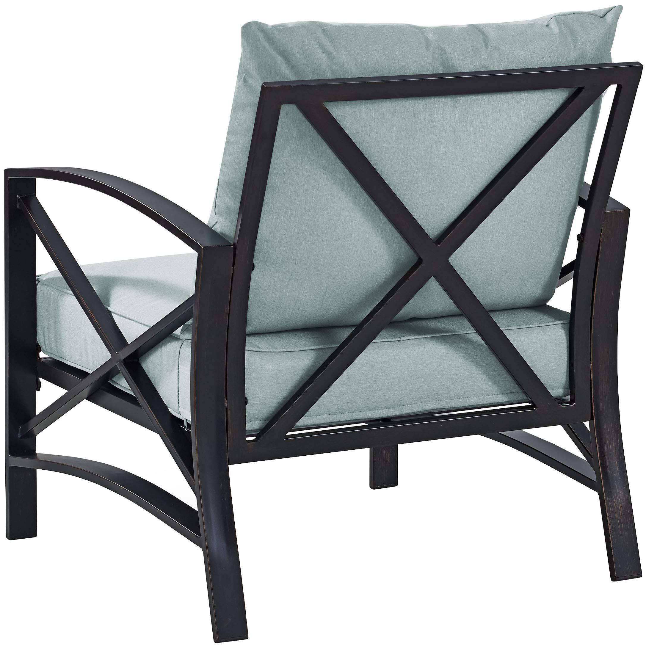 Back. Crosley Furniture - Kaplan Outdoor Chair - Mist.