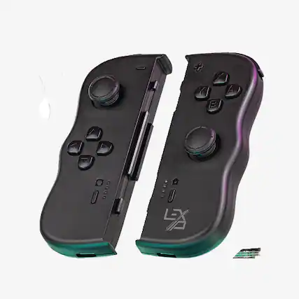 Front. Lexip - LEXIP twin pad controllers for Nintendo switch - Black.