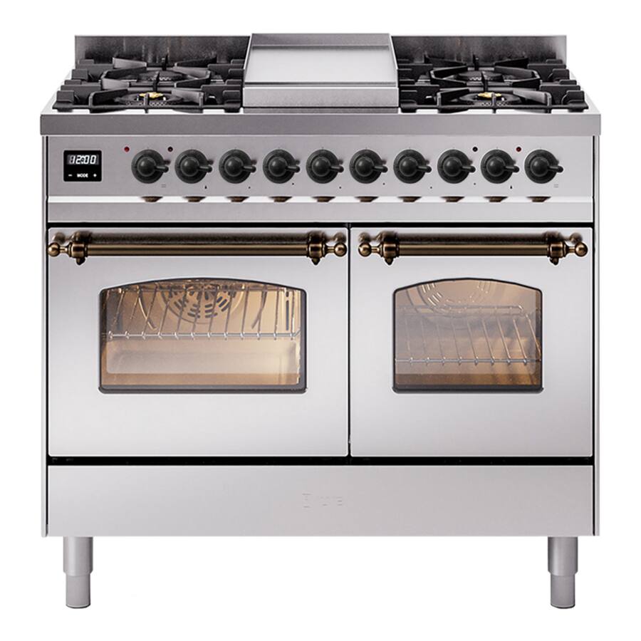 2 Range Dimensions ILVE Nostalgie II Series 40 in. Dual Fuel Range with 6 Sealed Burners ...
