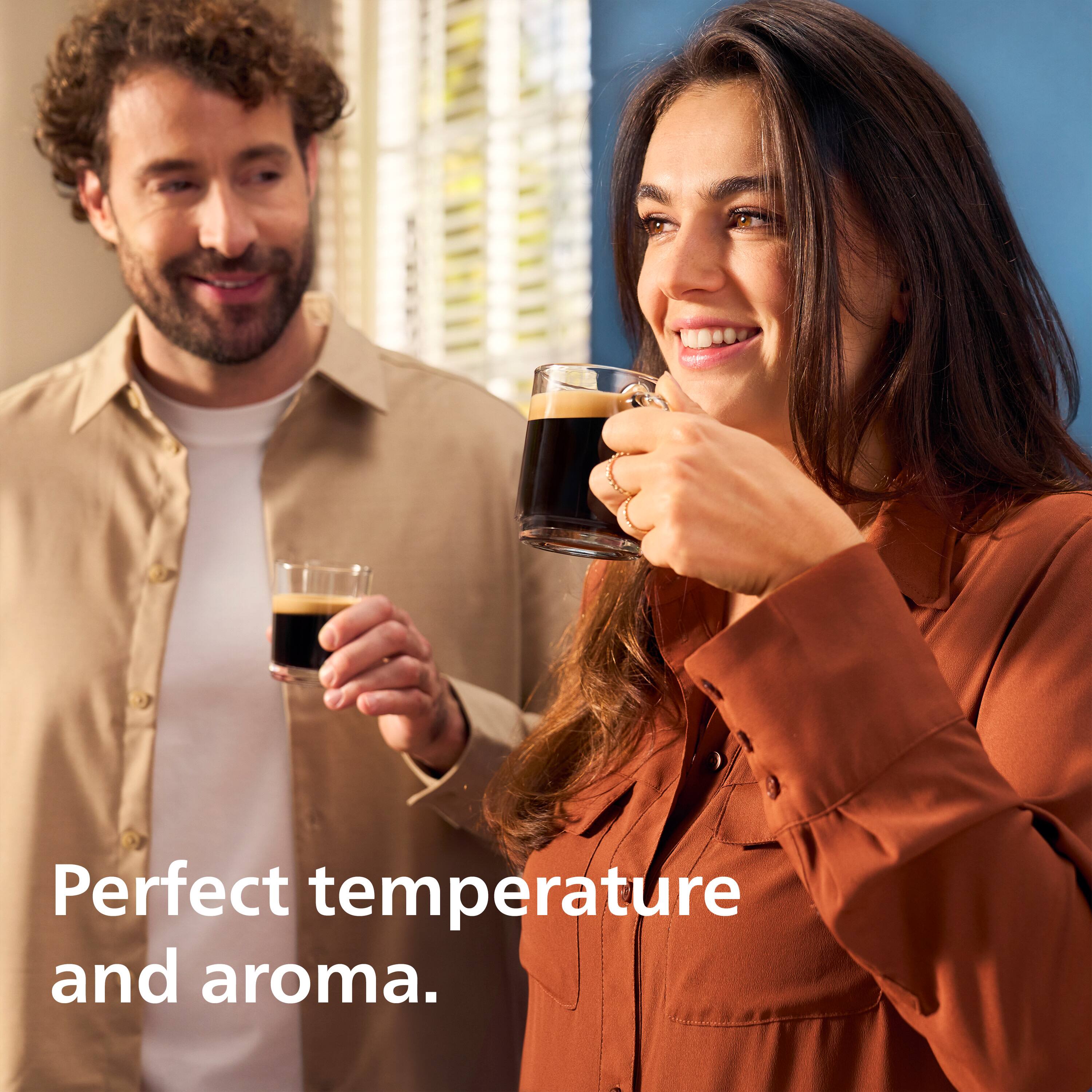 Perfect temperature and aroma.