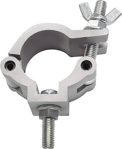 Front Standard. Chauvet Lighting - Heavy-Duty Steel Wrap-Around Clamp - Silver.