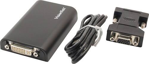 Front Standard. Visiontek - USB Video External 165 DVI VT Card.