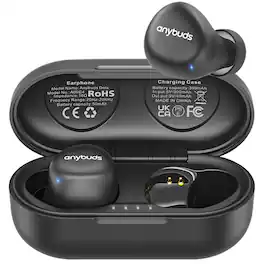 TOZO - Wireless Earbuds, Bluetooth 5.3, Noise Cancel Call Mic, 35H Play, Deep Bass, IPX5, Lightweight - Black