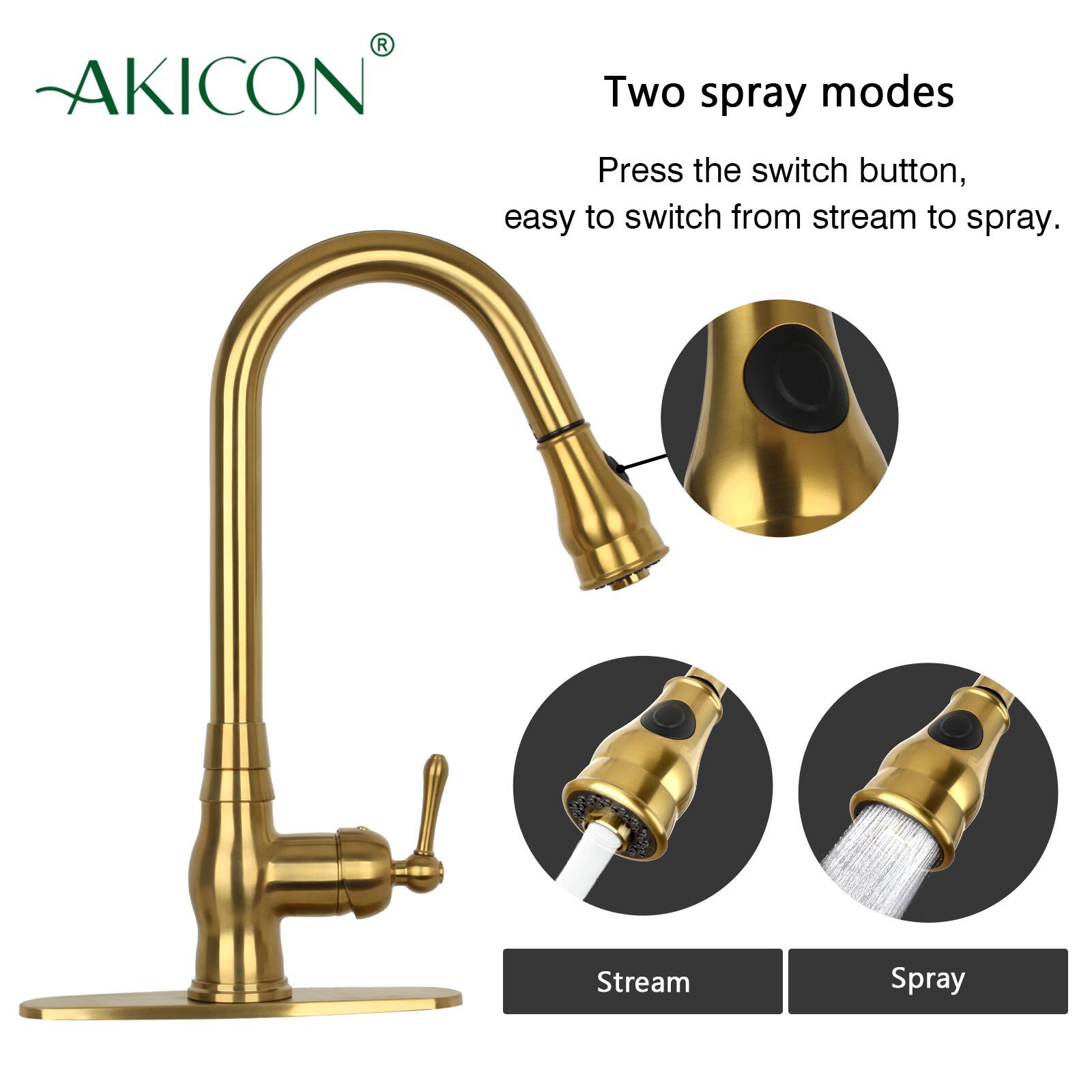 AKICON®

Two spray modes

Press the switch button, easy to switch from stream to spray.

Stream Spray