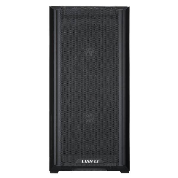 Left. Lian Li - LIAN LI LANCOOL 216RX Black Steel Tempered Glass ATX Mid Tower with 2x 16cm ARGB Fans - Black.