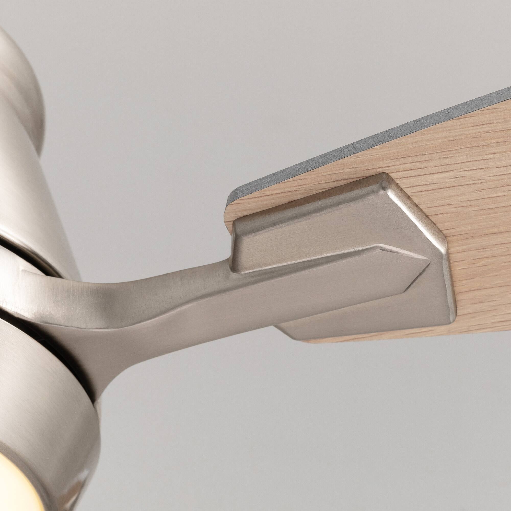 Alt View 8. Siljoy - 42" Modern Low Profile Ceiling Fan with Light and APP/Remote,DC Reversible Motor, Dimmable LED for Bedroom/Living Room - Nickel.