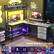 **Gaming Desk with LED Light**
- Over 60000 colors and 29 flashing modes for you to choose
- Remote Control
- Built-in Mic
- Music Sync
- Timing Function
- RGB Colors
**Features:**
- GAME TIME
- Over 60000 colors and 29 flashing modes for your to choose
- Remote Control
- Built-in Mic
- Music Sync
- Timing Function
- RGB Colors