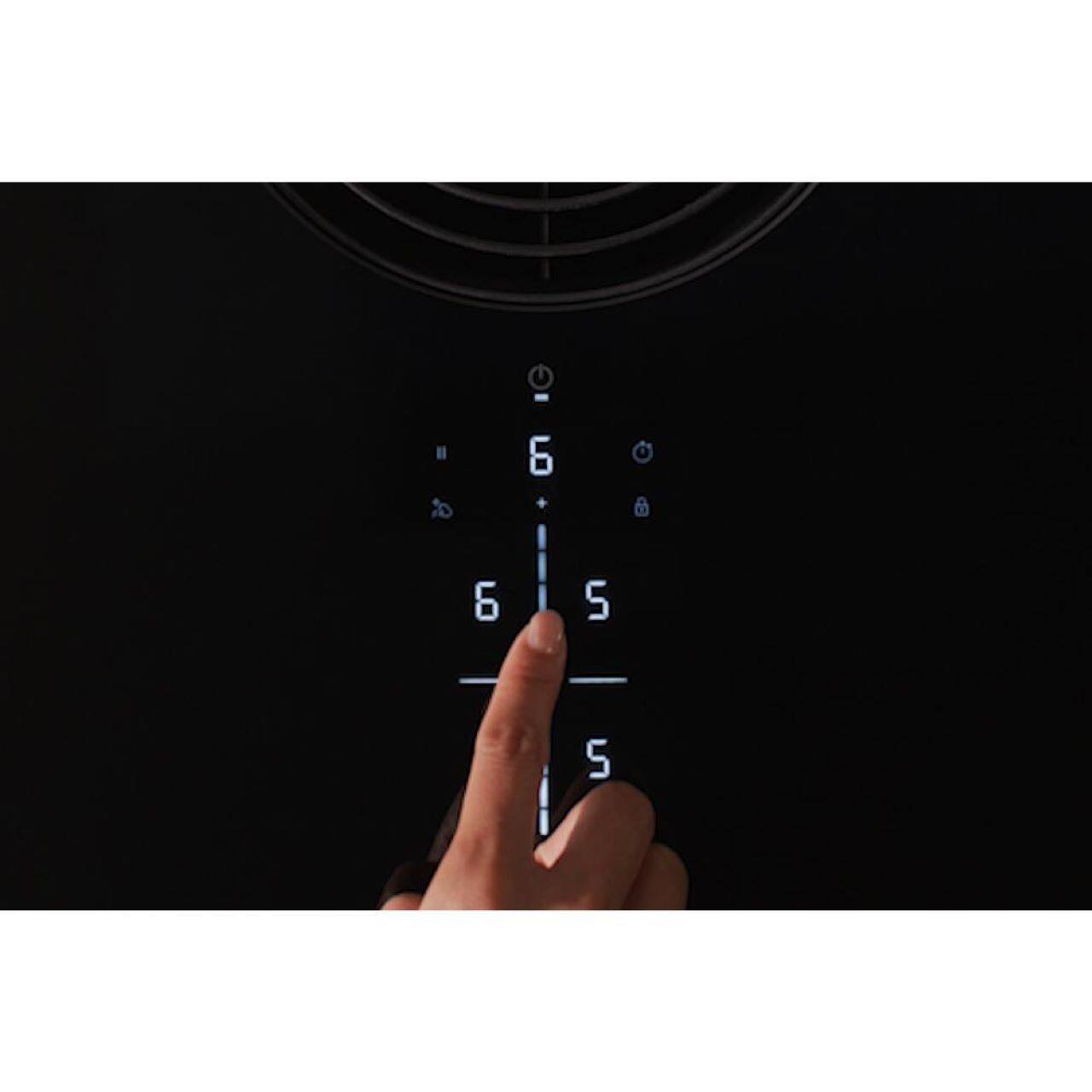 Alt View 7. KitchenAid - 36" Electric Induction Cooktop with 4 Cooking Zones and Bridge XL Even-Heat Zone - Black.