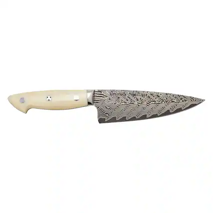 Front. ZWILLING - KRAMER by ZWILLING Cumulus Collection 6-inch Chef's Knife - White.