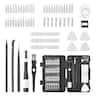VEVOR - Screwdriver Set, 59-Piece Small Precision Screwdriver Set with Phillips, Flat Head, Torx, Pentalobe Bits, Tweezer - Black+Grey+Transparent