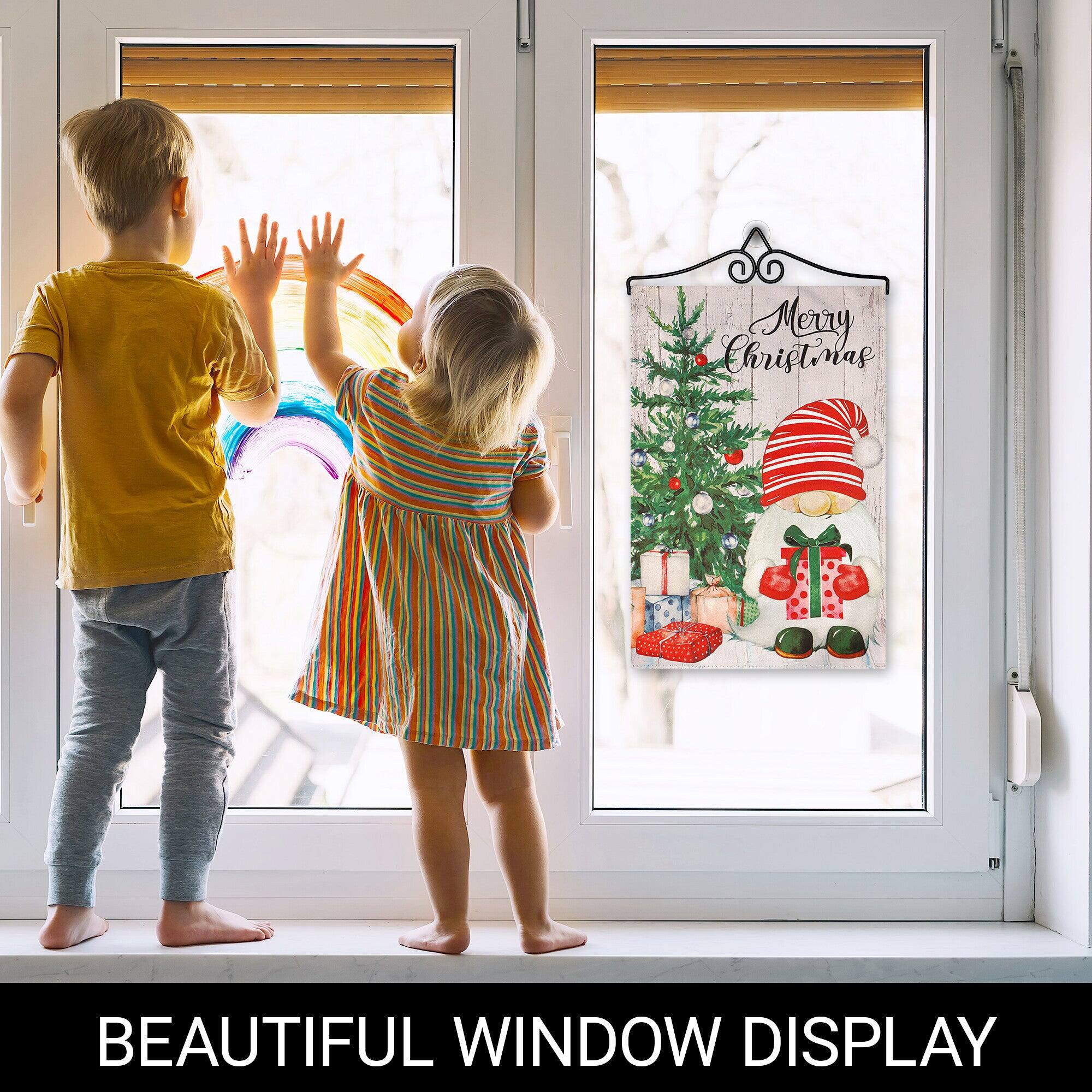 I Merry Christmas BEAUTIFUL WINDOW DISPLAY