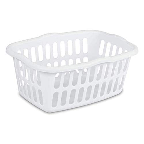 Sterilite - Rectangular Laundry Basket, White