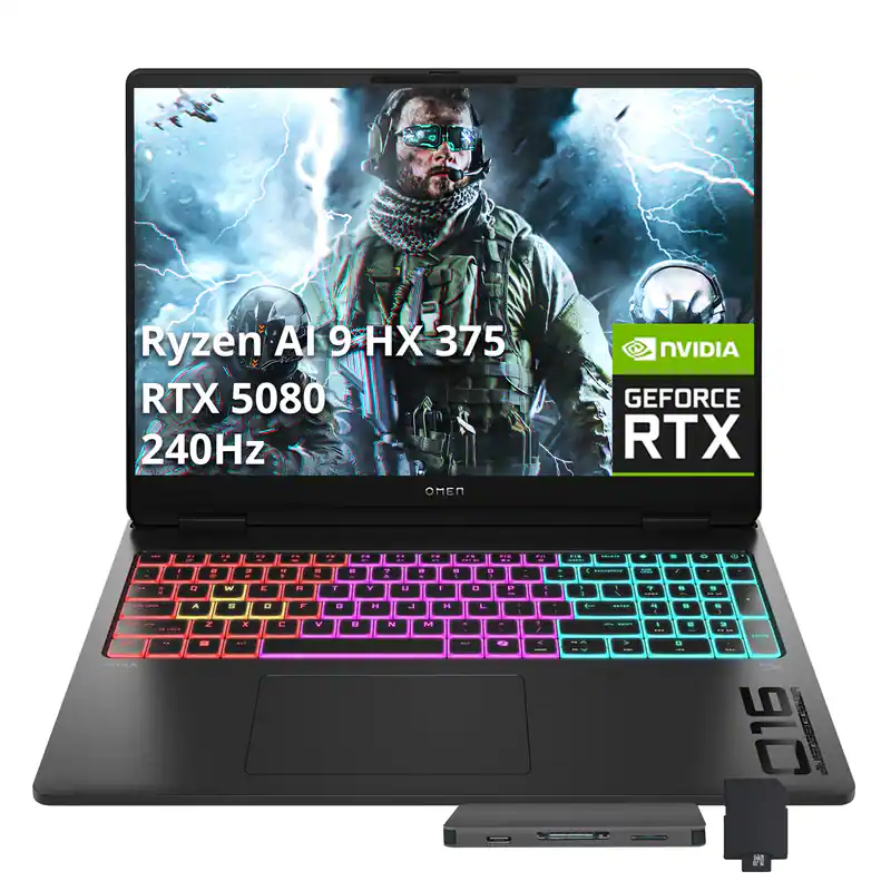 Ryzen AI 9 HX 375  
RTX 5080  
240Hz  
OMEN  
NVIDIA GEFORCE RTX