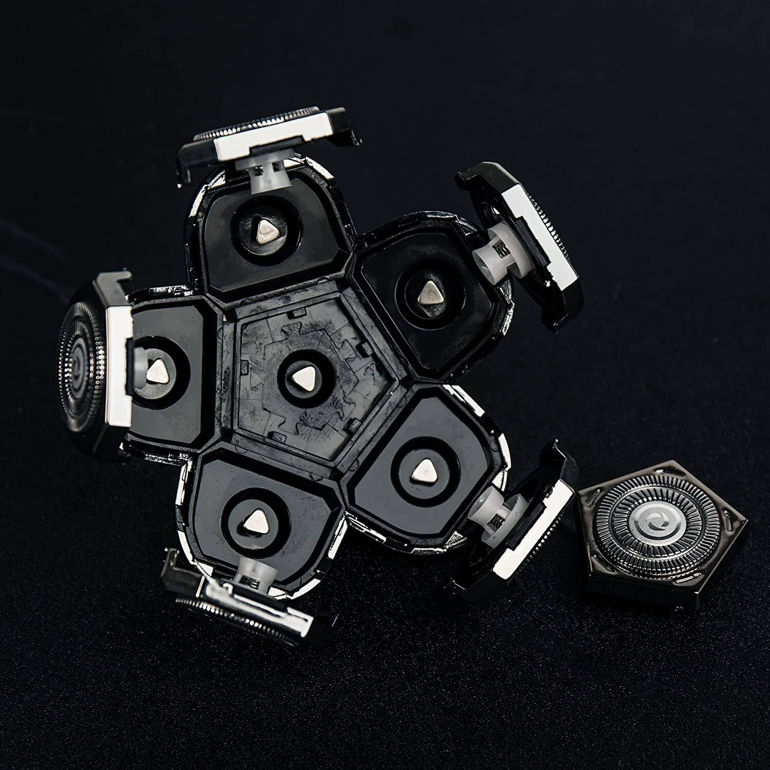 Back. Acteck - 6 Head Shaver Replacement Razor Heads for Many Brands Bald Men's Electric Foil Shaver Replacement.