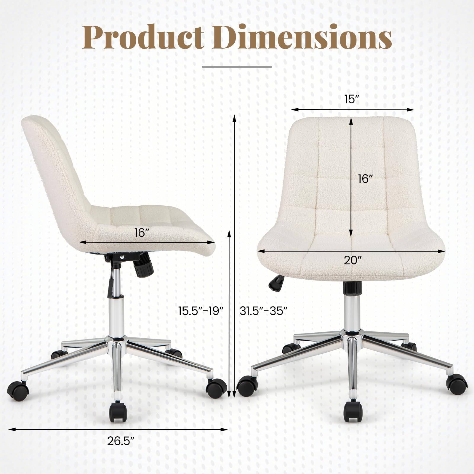 Product Dimensions: 15" x 16" x 16" x 20" x 15.5"-19" x 31.5"-35" x 26.5"