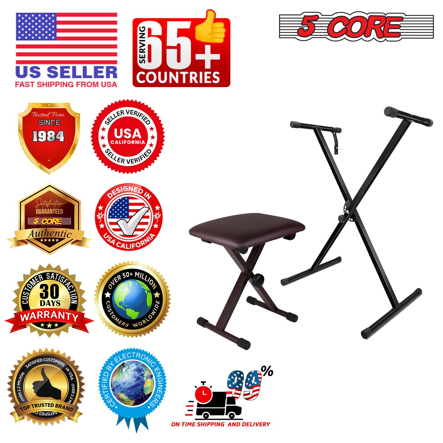 SERVING 65+ US SELLER COUNTRIES FAST SHIPPING FROM USA  
5 CORE  
Fusted Form VERIFIED SINCE 1984  
USA CALIFORNIA SELLER VERIFIED  
DESIGNED IN USA CALIFORNIA  
GUARANTEED 5 CORE Authentic  
30 DAYS WARRANTY  
OVER 50+ MILLION CUSTOMERS WORLDWIDE SATISFIED  
CERTIFIED BY ELECTRONIC ENGINEERS  
TOP TRUSTED BRAND  
ON TIME SHIPPING AND DELIVERY