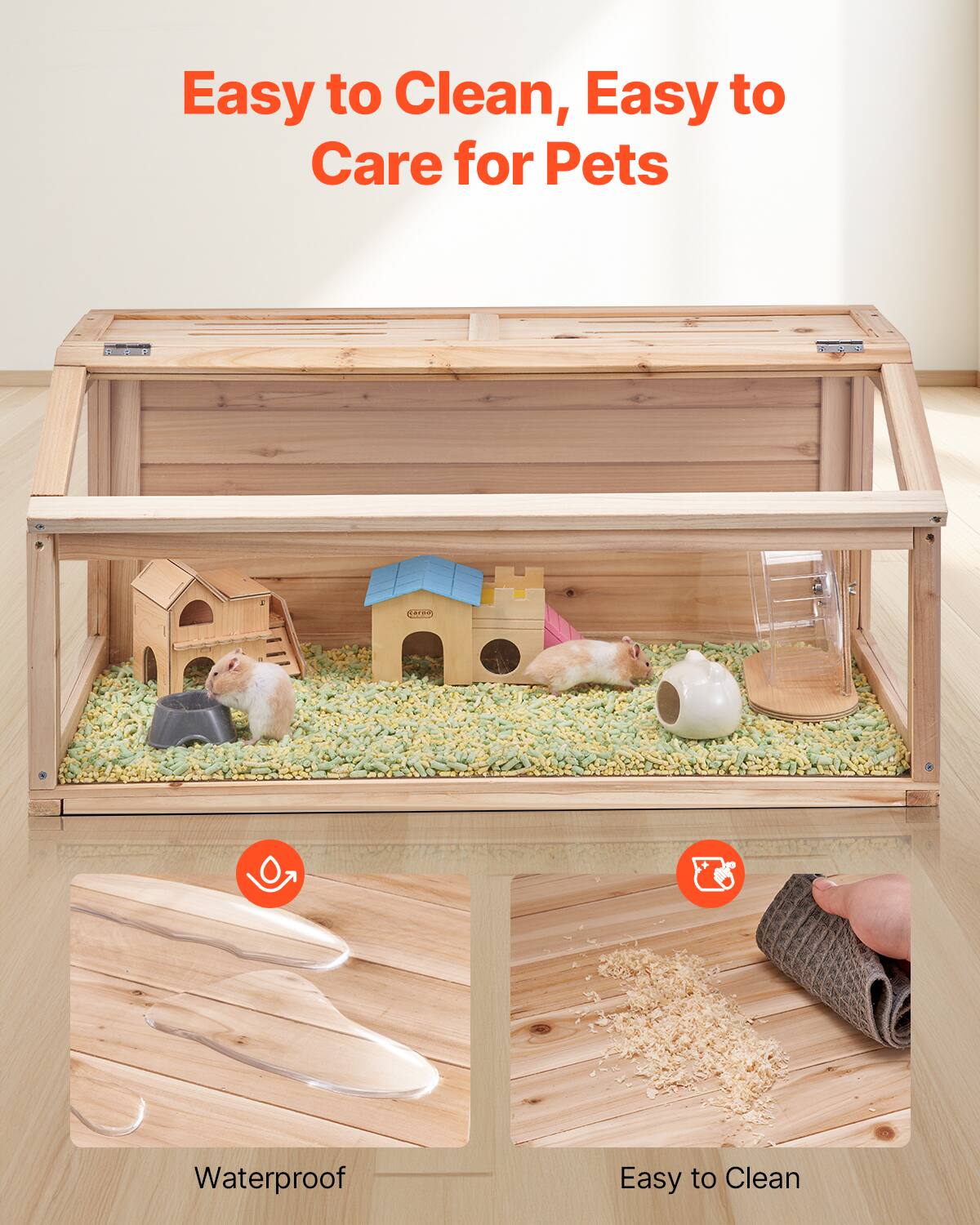 Easy to Clean, Easy to Care for Pets

Waterproof

Easy to Clean