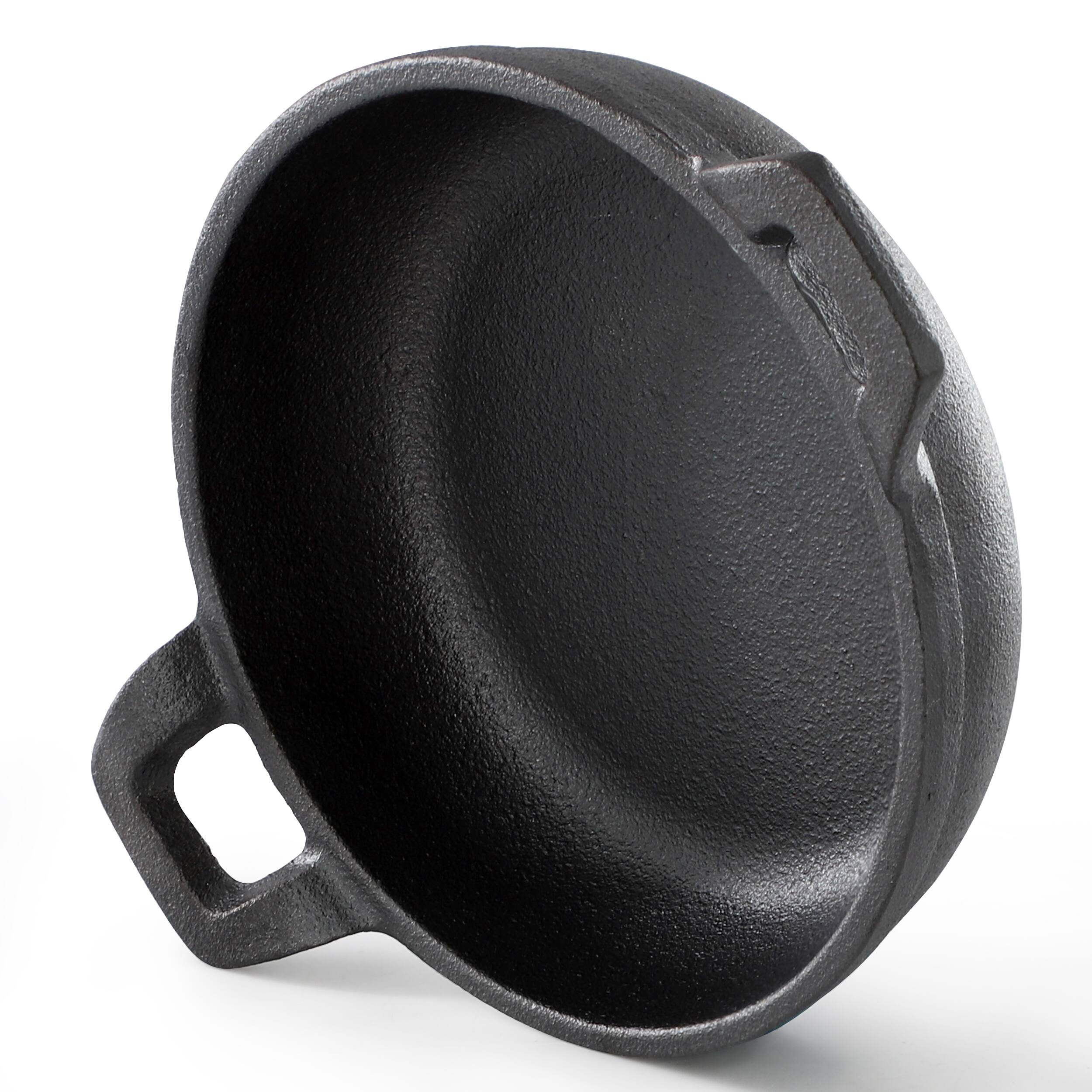 Alt View 2. Mega Chef - MegaChef 5 Inch Round Cast Iron Frying Pan for Indoor/Outdoor Use - Black.