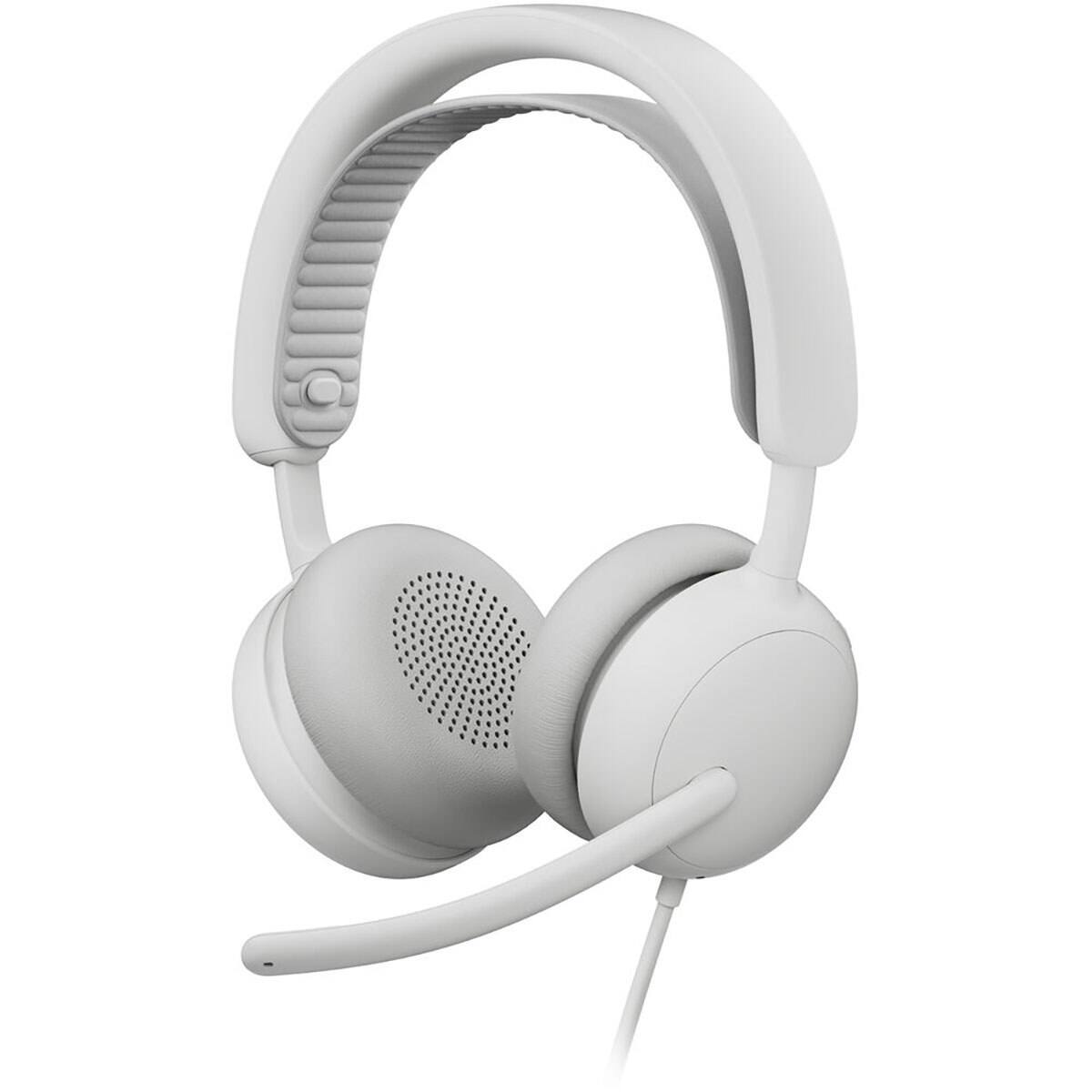 Front. Logitech - Logitech Zone Wired 2 Active Noise Cancelling Closed-Back On-Ear Stereo Headset for Business, Microsoft Teams Certified,.