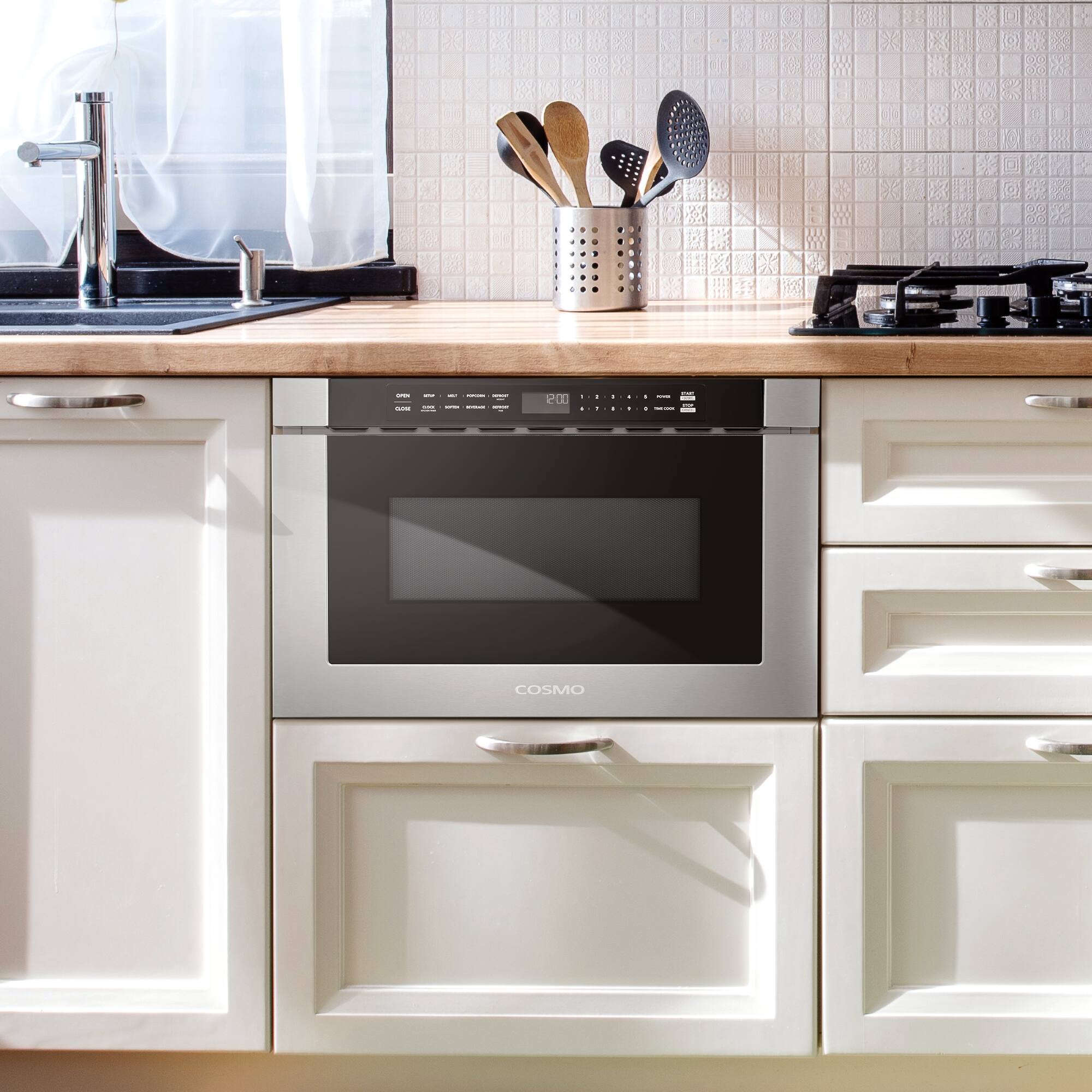 COSMO COS 12MWDSS NH 24 in. Haven Collection 1.2 cu. ft. Built in