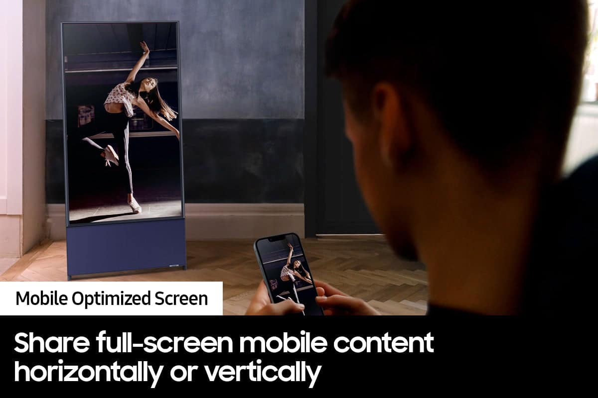 Alt View 15. Samsung - 43" Class The Sero QLED 4K Smart TV (2022) - Navy Blue.