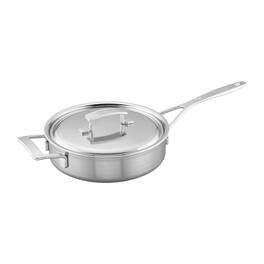 Demeyere - Industry 5-Ply 3-qt Saute Pan with Handle Helper - Stainless Steel