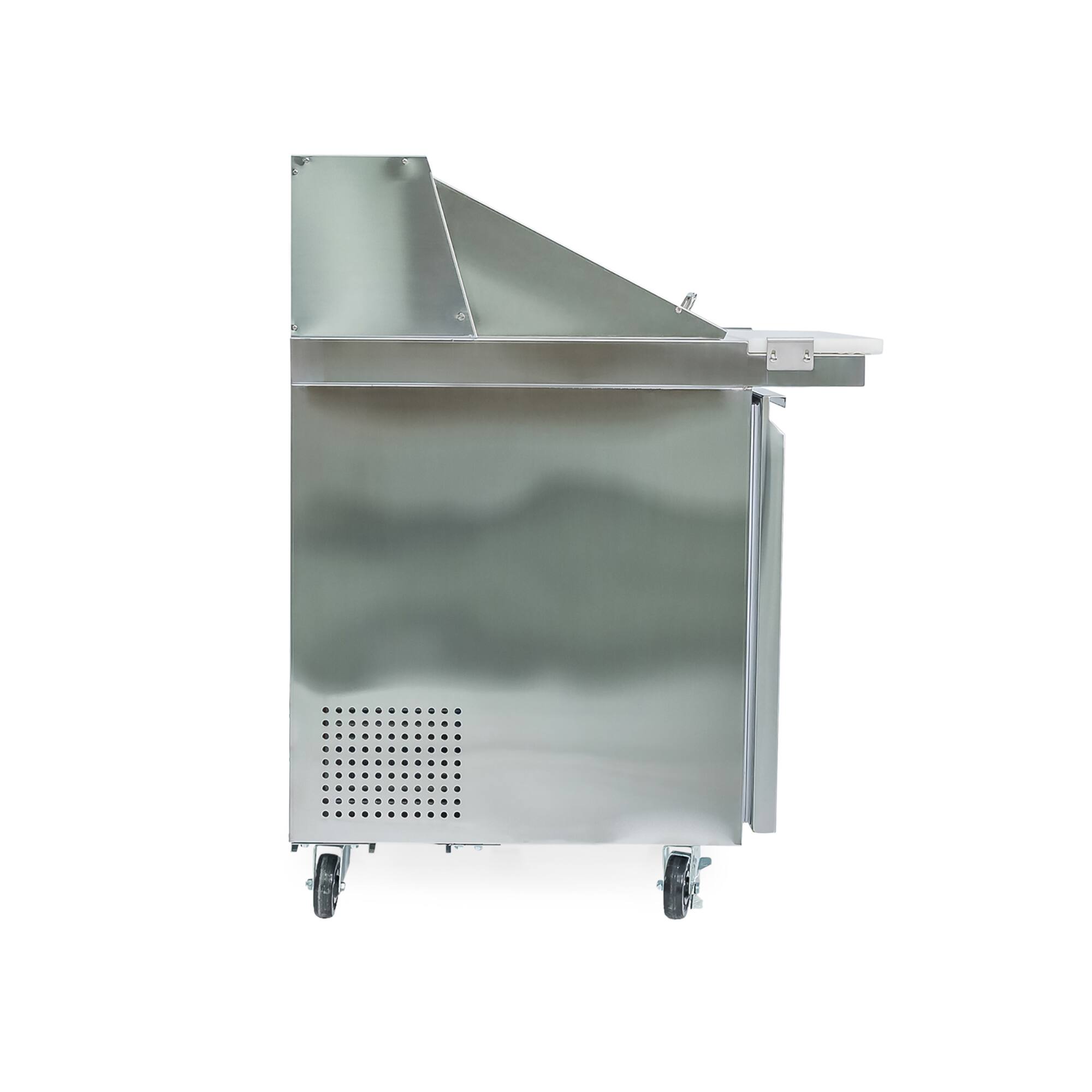 Alt View 6. Magic Chef - E-Series 27 in. 6 cu. ft. Single Door Mega Top Sandwich/Salad Prep Table Refrigerator in Stainless Steel - Stainless Steel.