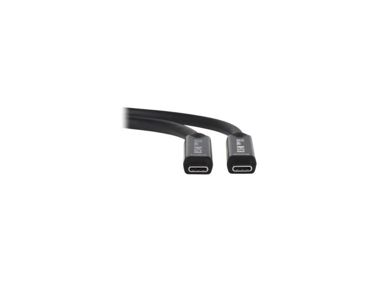 Alt View 2. Eaton - Eaton Tripp Lite USB-C to USB-C Fiber AOC, USB 3.2 Gen 2 10Gbps, 8K HDR, 40W PD, 15m/49ft, Black (U420F-15M).