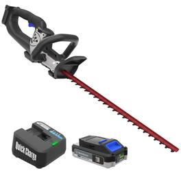 Westinghouse - 20V Cordless Hedge Trimmer, 22 Inch Dual-Action Steel Blades, 2.0Ah Battery and Charger Included - Black