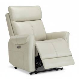 AOITUN - Leather Recliner Chair with Adjustable Arm and Longer Footrest for Living Room and Nursery - Beige