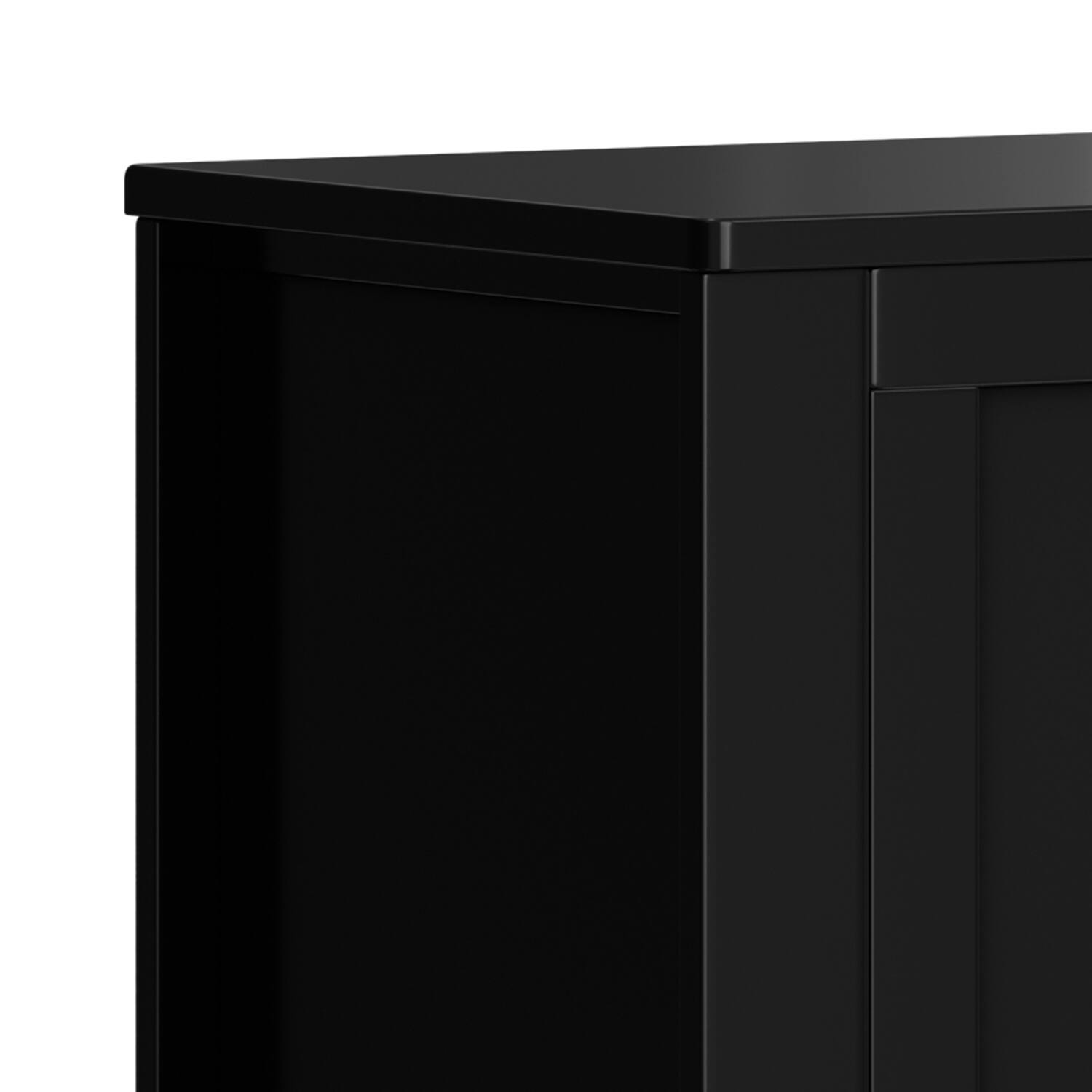 Alt View 4. Simpli Home - Simpli Home Brooklyn 51W Storage Bench Trunk - Black.