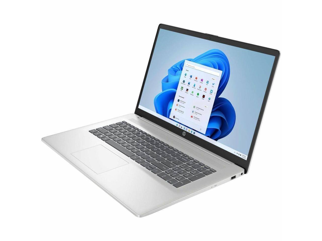 Front. HP - HP 17-cn2283st 17.3" FHD IPS i3-1215U 8GB DDR4 512GB SSD Win 11 - 8Q3J6UA - Silver.
