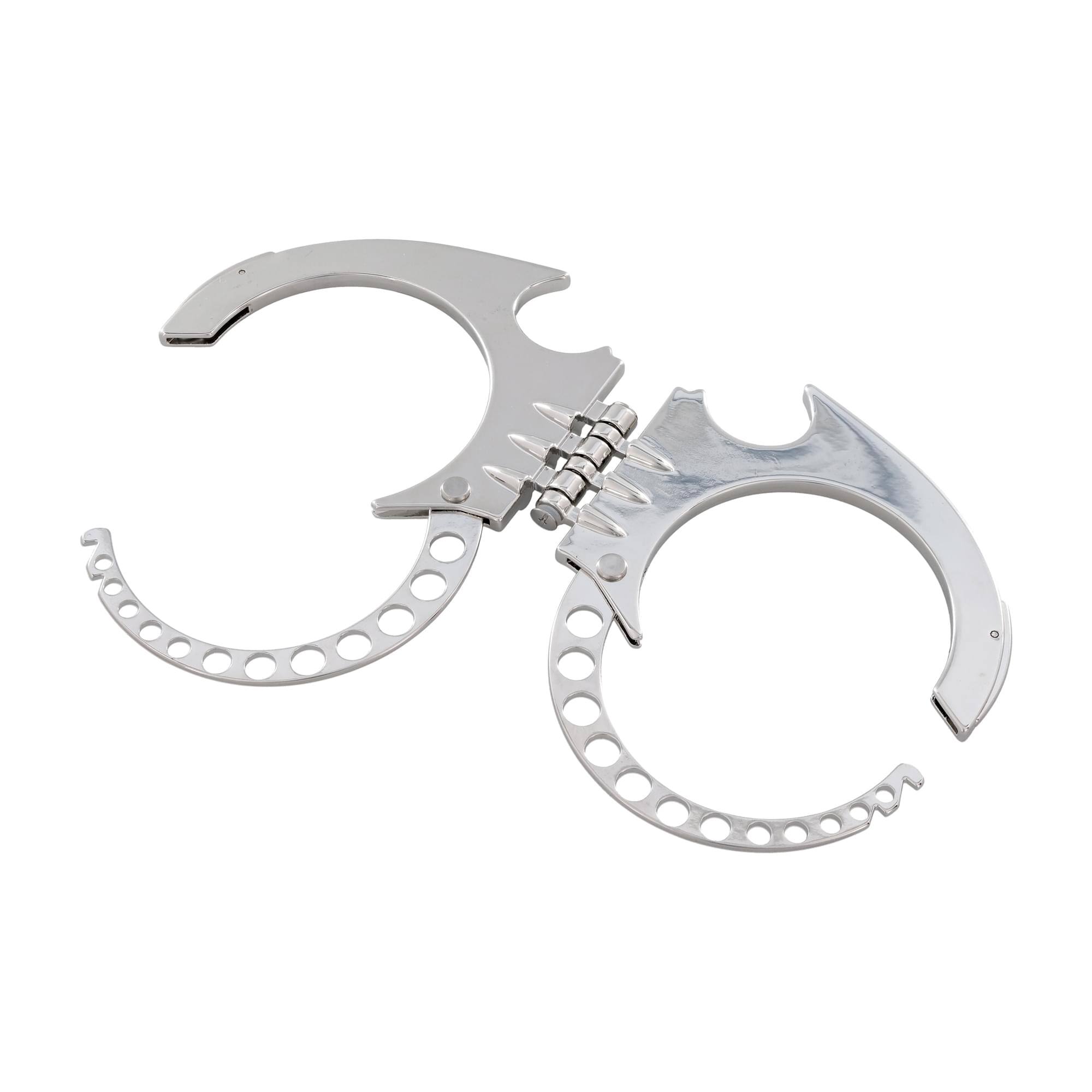 Alt View 3. DC Universe - DC Batman Forever Bat Cuffs Bracelet Replica Collector's Box Set - Silver.