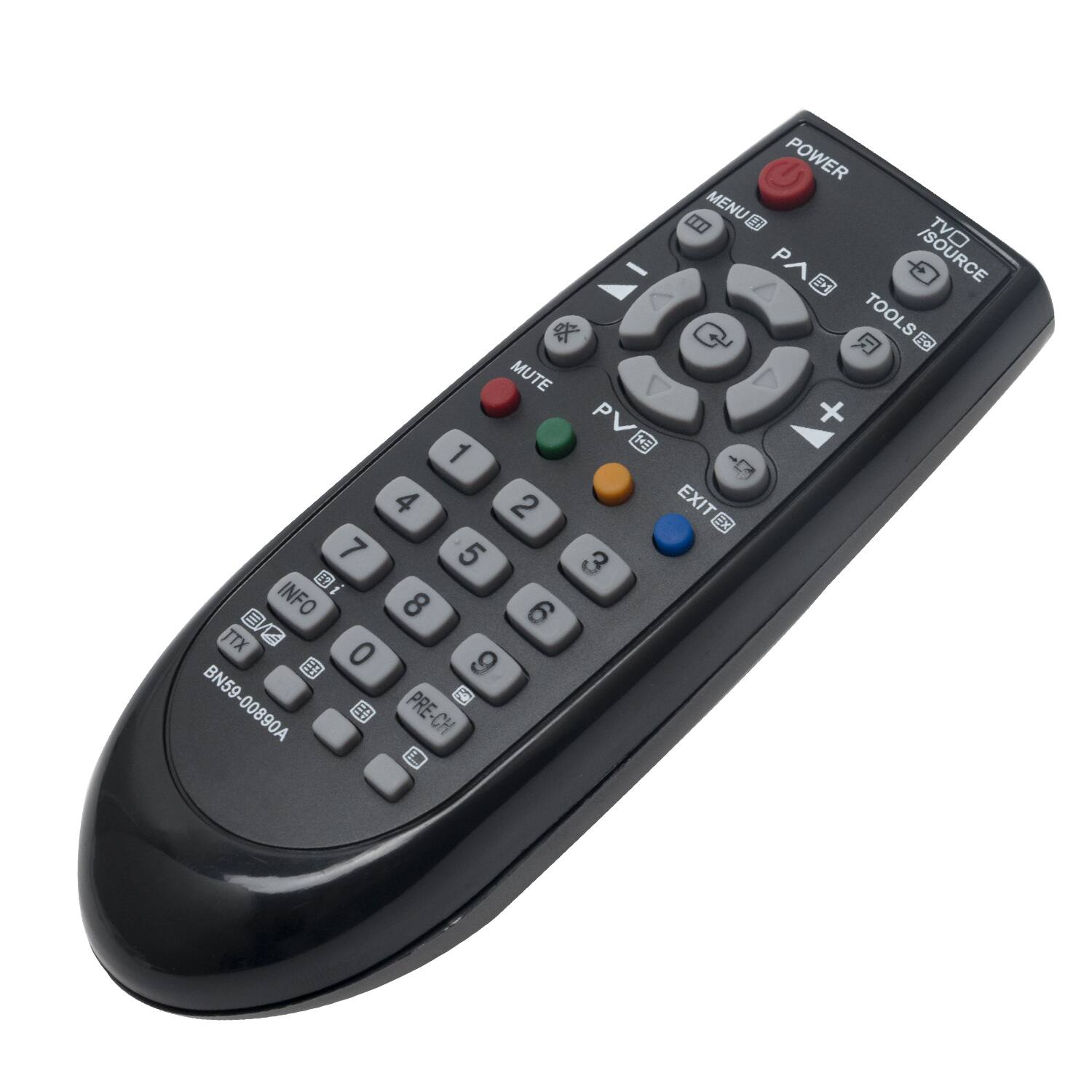 MUTE PV 1 2 3 4 5 6 7 8 9 0 INFO TTX Z EE BN59-00890A PRE CH POWER MENU TVO PA SOURCE TOOLS C EXIT