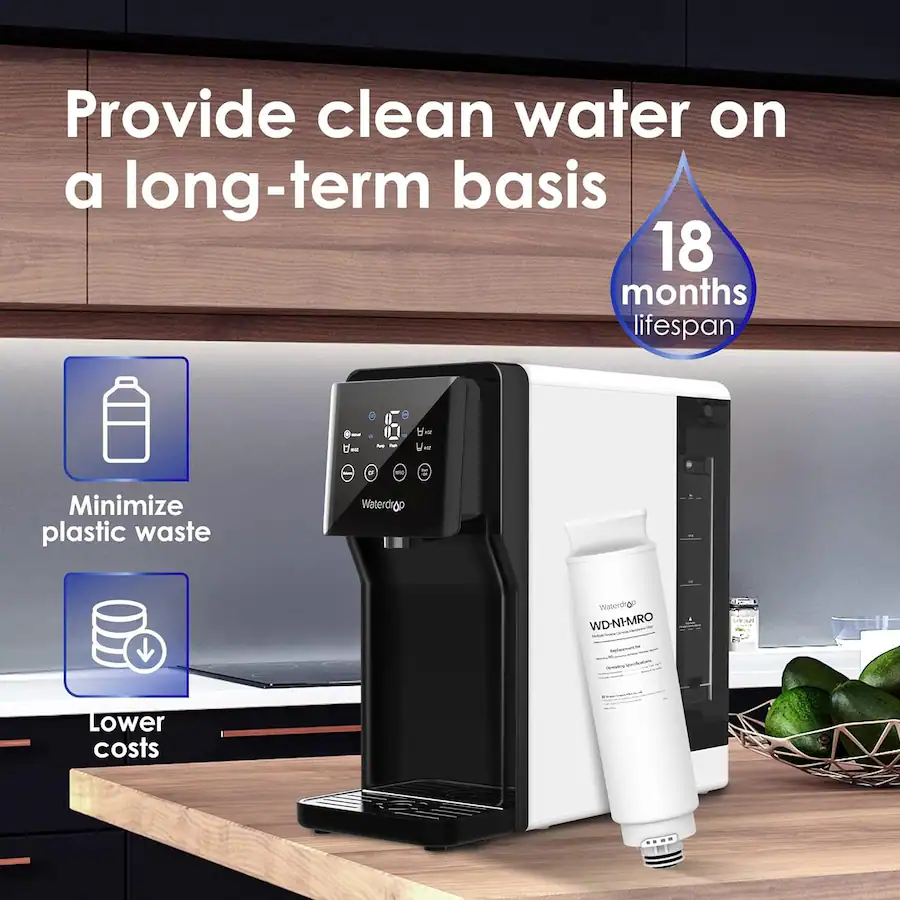 Filtre à Eau Remplacement Pour Système Waterdrop WD-M1 - Osmose Inverse 6 Étapes, Durée De Vie 12 Mois, Économique En Eau