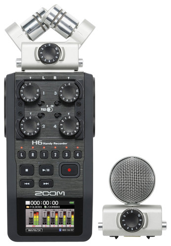 Incarijk Ligatie Vierde Best Buy: Zoom H6 Handy Audio Recorder Gray ZOOM H6