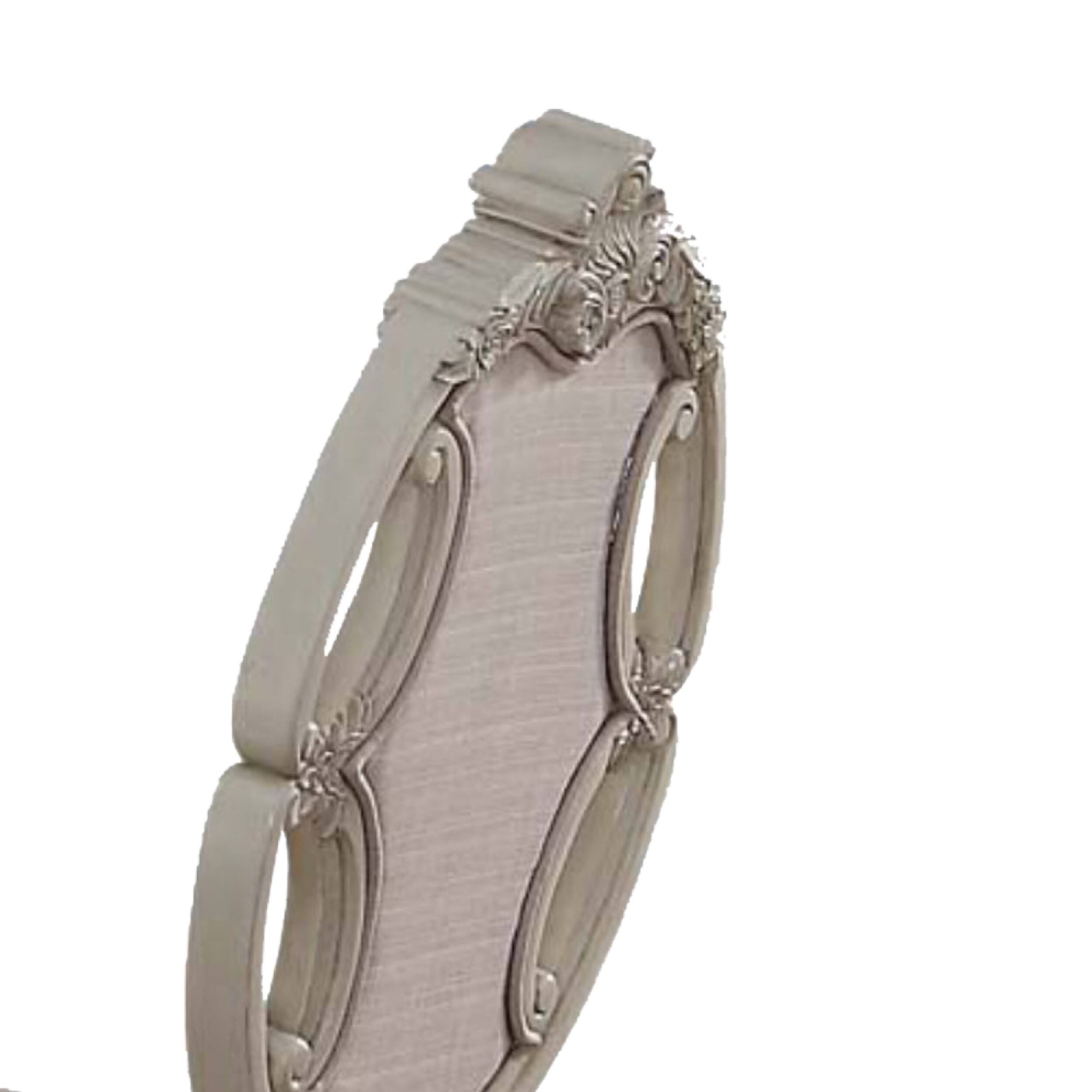 Alt View 1. Manhattan Lane - 26 Inch Wide Upholstered Dining Side Chair, Set of 2 - White and Beige.