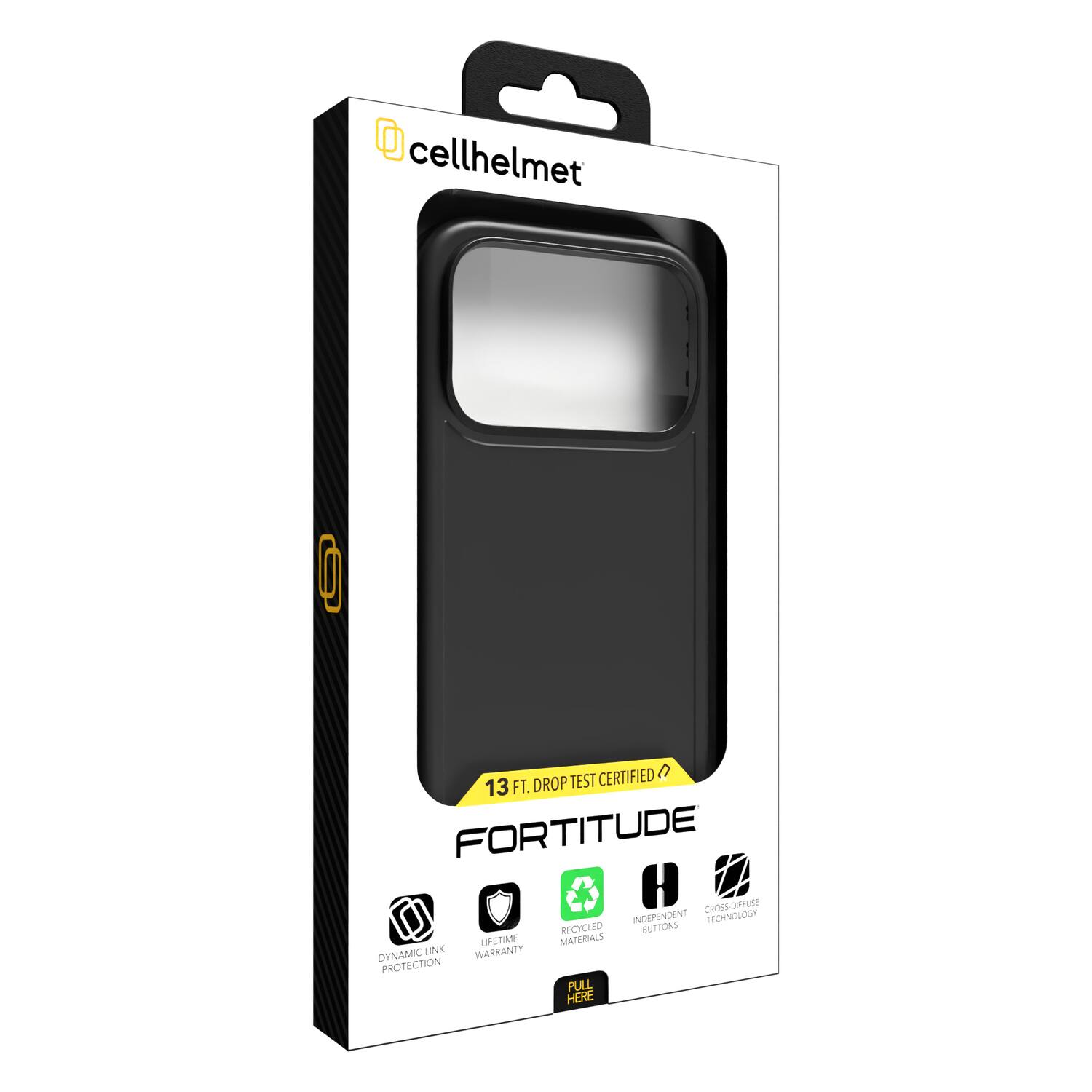cellhelmet  
13 FT. DROP TEST CERTIFIED  
FORTITUDE  
INDEPENDENT TECHNOLOGY  
RECYCLED BUTTONS  
LIFETIME MATERIALS  
DYNAMIC LINK WARRANTY  
PROTECTION  
PULL HERE